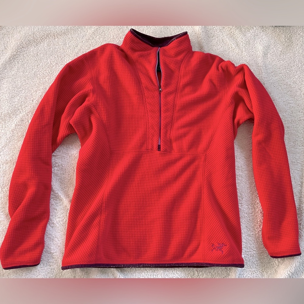 Comfy red Arc’teryx jacket